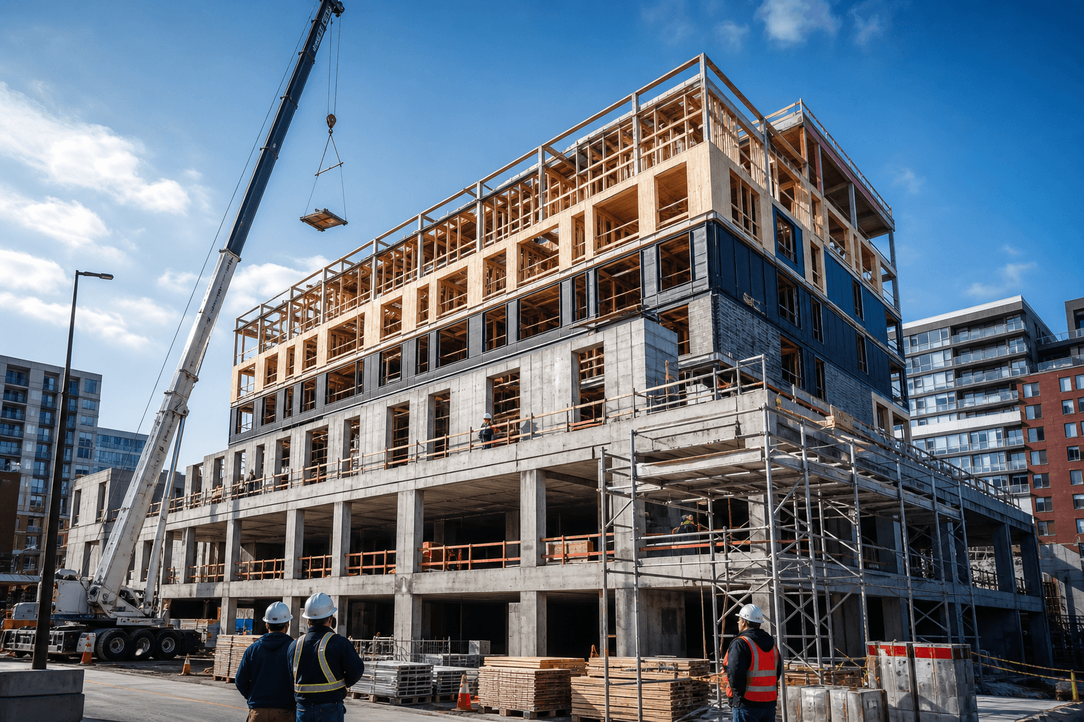 Chantier de construction multilogement